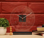 Vintage Clock Lamps LIT 3D Illusion Lamp