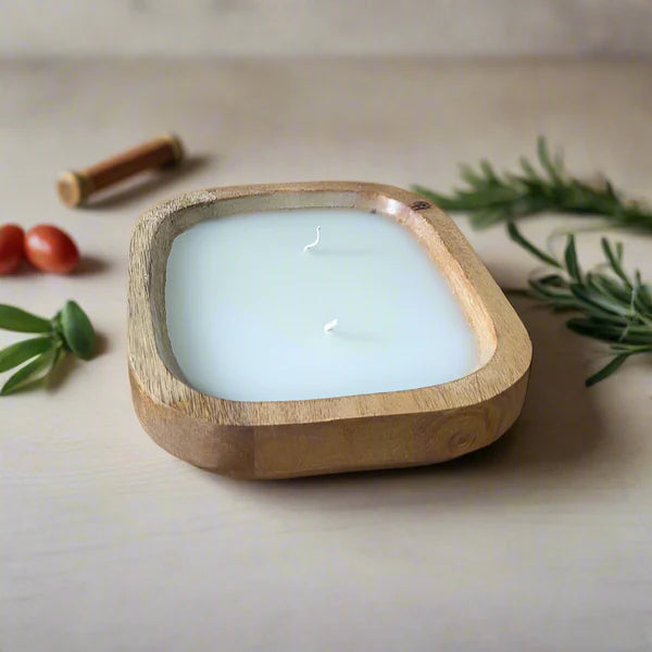 Vanilla Bliss Wooden Wax Candle – Cozy Home Essential