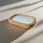 Vanilla Bliss Wooden Wax Candle – Cozy Home Essential