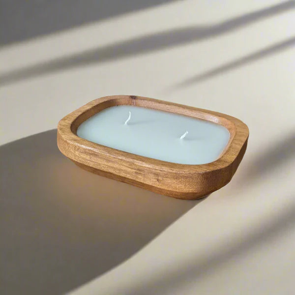 Vanilla Bliss Wooden Wax Candle – Cozy Home Essential