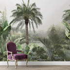 Personalized Tropical palm forest Wallpaper for Home and Cafe Wall Decoration