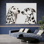 Pooch Love Canvas Wall Art. High Definition Potraits of Animals. (BWWA01)
